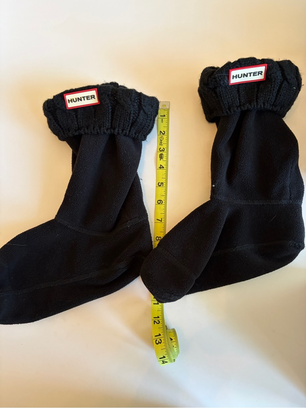 Hunter Black Fleece Boot Sock Liners Medium